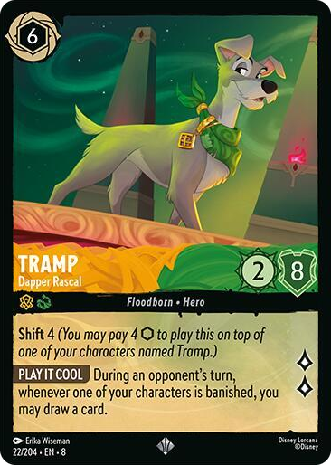 0022 Tramp - Dapper Rascal Super Rare Reign of Jafar