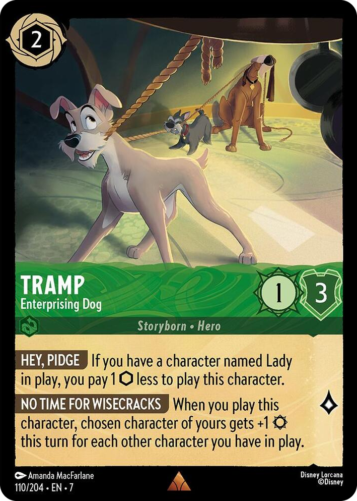 0110 Tramp - Enterprising Dog Rare Archazia's Island