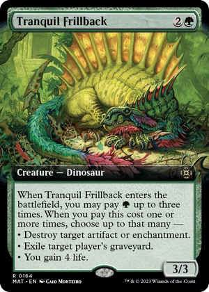 0164 Tranquil Frillback (Extended Art) R March of the Machine: The Aftermath