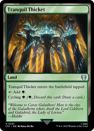 0341 Tranquil Thicket U Commander: The Lord of the Rings: Tales of Middle-earth