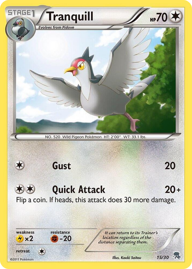 0015 Tranquill Common BW Trainer Kit: Excadrill & Zoroark