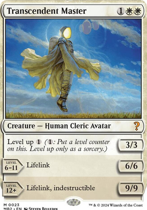 0023 Transcendent Master (White Border) M Mystery Booster 2