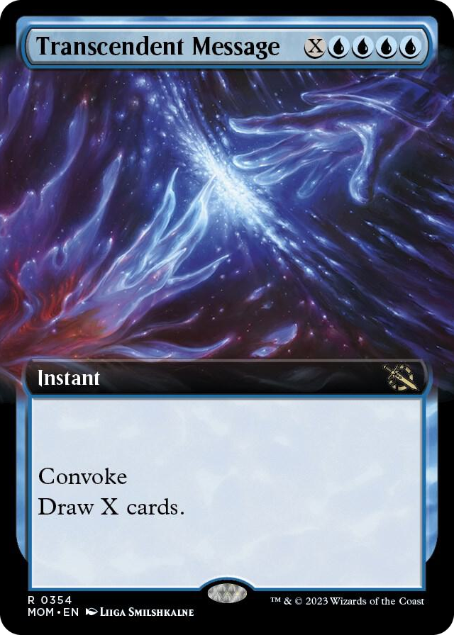 Transcendent Message (Extended Art) #354 R - March of the Machine Pokemon card