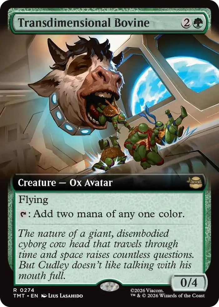 Transdimensional Bovine (Extended Art) #274 R - Teenage Mutant Ninja Turtles Pokemon card