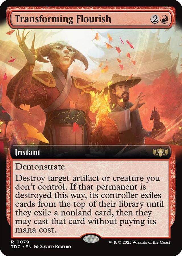 0079 Transforming Flourish (Extended Art) R Commander: Tarkir: Dragonstorm
