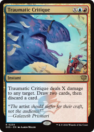 0239 Traumatic Critique R Promo Pack: Secrets of Strixhaven