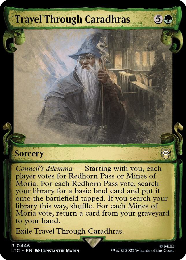 0446 Travel Through Caradhras (Showcase Scrolls) R Commander: The Lord of the Rings: Tales of Middle-earth