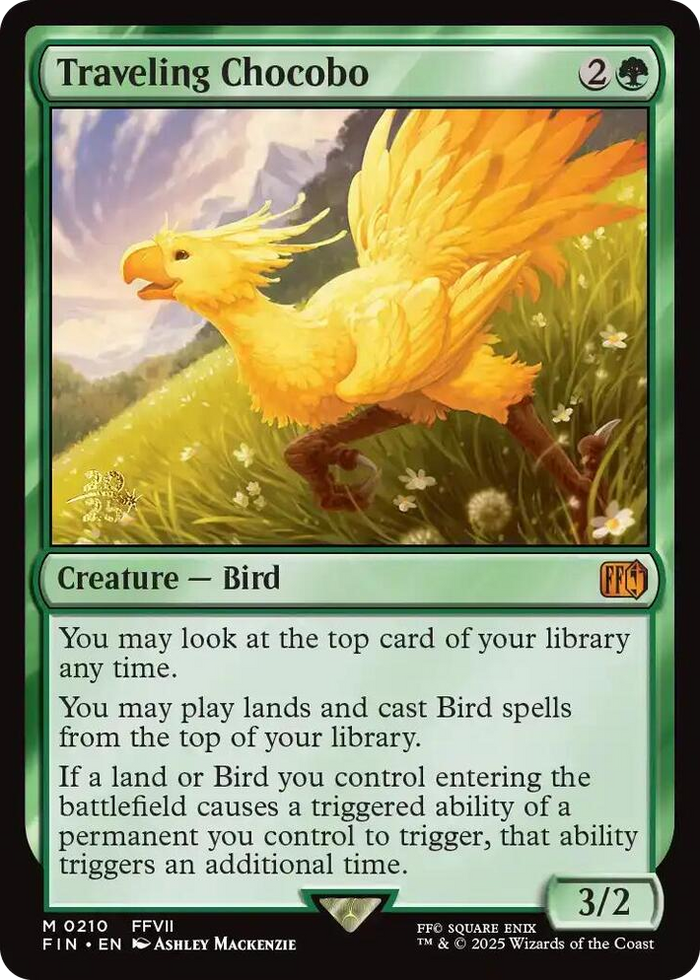Traveling Chocobo #210 M - Prerelease Cards Pokemon card