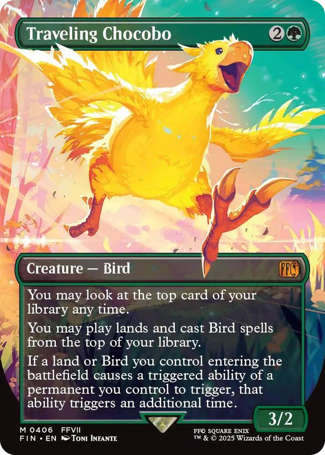 0406 Traveling Chocobo (Borderless) M FINAL FANTASY