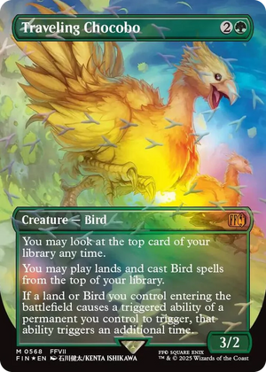 0568 Traveling Chocobo (Borderless) (Chocobo Track Foil) M FINAL FANTASY