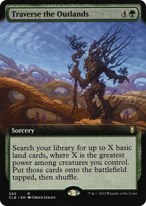 0593 Traverse the Outlands (Extended Art) R Commander Legends: Battle for Baldur's Gate