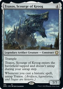 0195 Traxos, Scourge of Kroog R Commander: Dominaria United