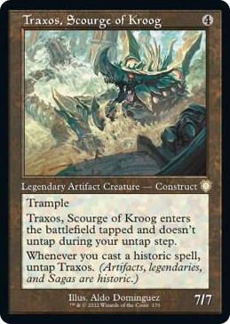 0170 Traxos, Scourge of Kroog (Retro Frame) R Commander: The Brothers' War