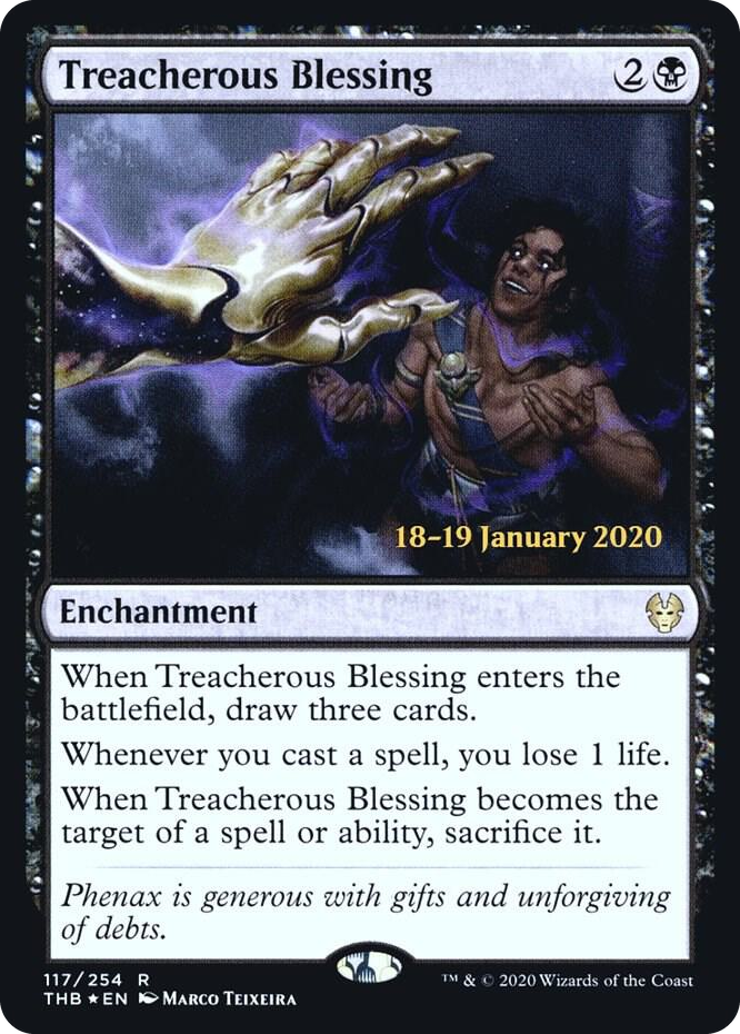 0117 Treacherous Blessing R Prerelease Cards