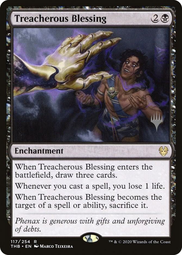 0117 Treacherous Blessing R Promo Pack: Theros Beyond Death