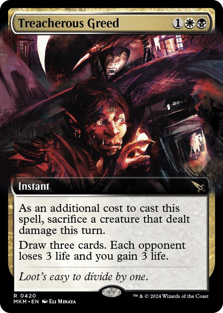 0420 Treacherous Greed (Extended Art) R Murders at Karlov Manor