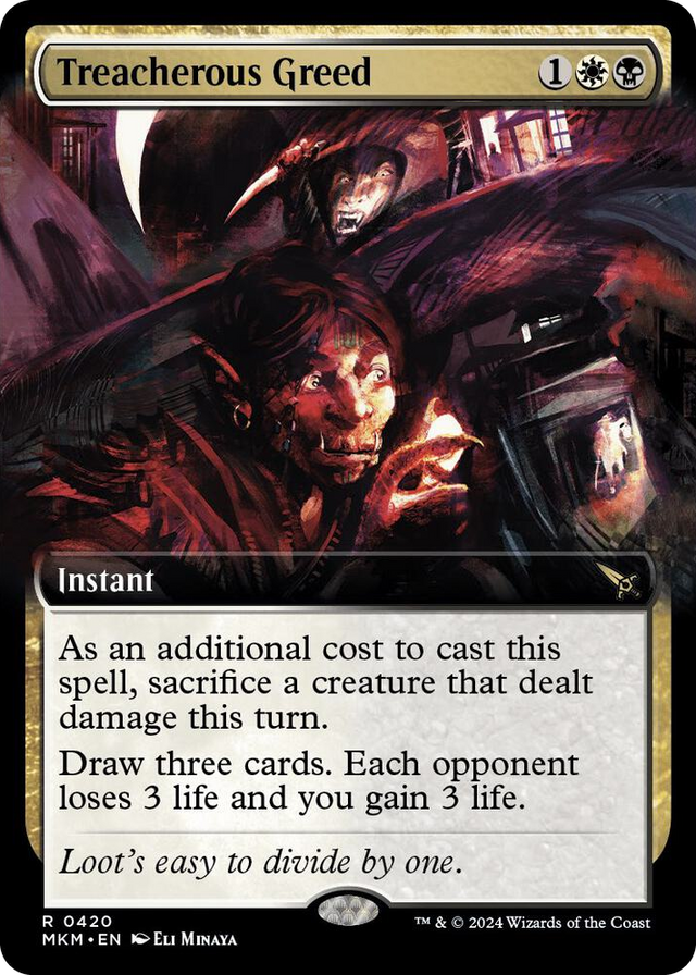 0420 Treacherous Greed (Extended Art) R Murders at Karlov Manor
