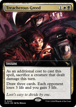 0420 Treacherous Greed (Extended Art) R Murders at Karlov Manor