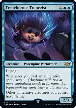 0346 Treacherous Trapezist (Galaxy Foil) R Unfinity