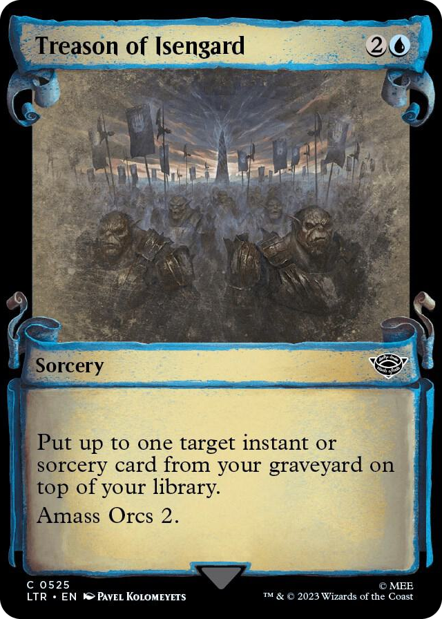 Treason of Isengard (Showcase Scrolls) #525 C - Universes Beyond: The Lord of the Rings: Tales of Middle-earth Pokemon card