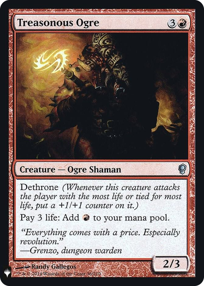 Treasonous Ogre #36 U - The List Reprints Pokemon card