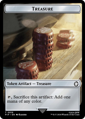 0018 Treasure (0018) // Copy Double-Sided Token T Universes Beyond: Fallout