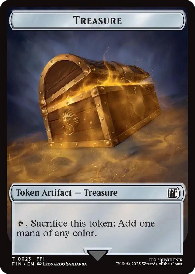 0023 Treasure (0023) // Copy (0001) Double-Sided Token T FINAL FANTASY