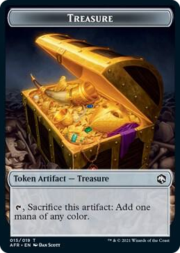 0015 Treasure // Boo Double-Sided Token T Adventures in the Forgotten Realms