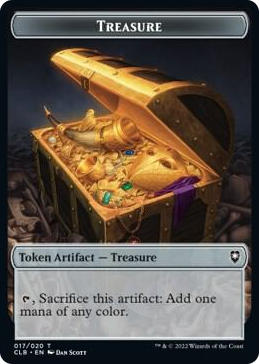0017 Treasure // Boo Double-Sided Token T Commander Legends: Battle for Baldur's Gate