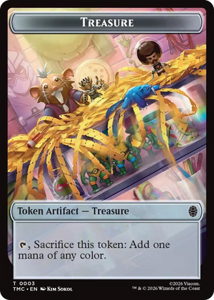 0003 Treasure // Copy Double-Sided Token T Commander: Teenage Mutant Ninja Turtles