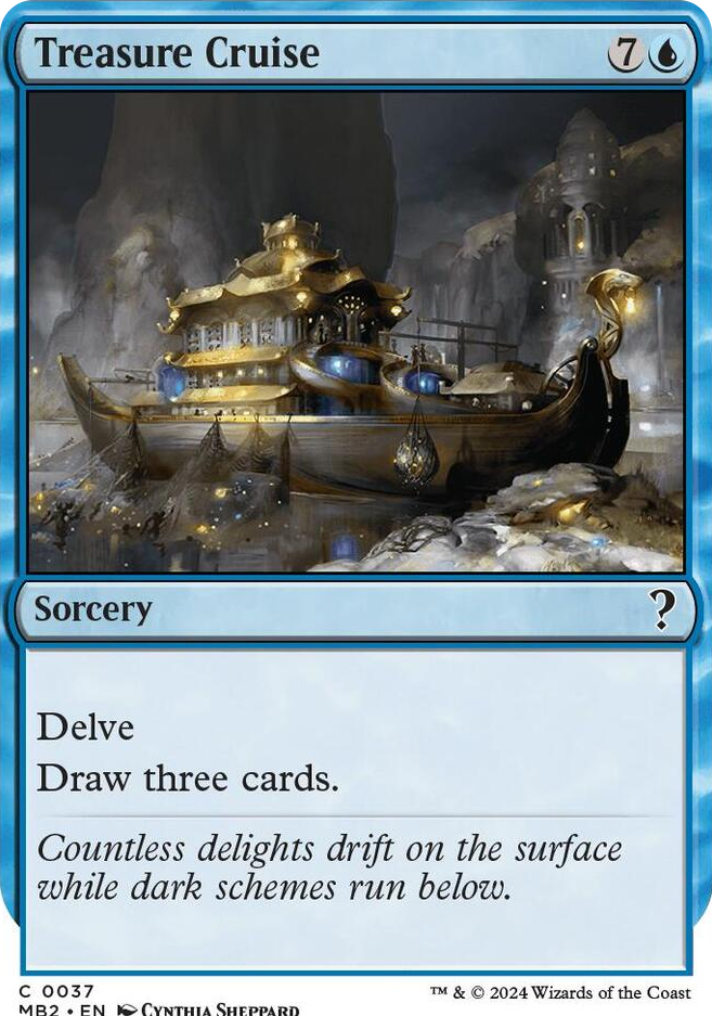 0037 Treasure Cruise (White Border) C Mystery Booster 2