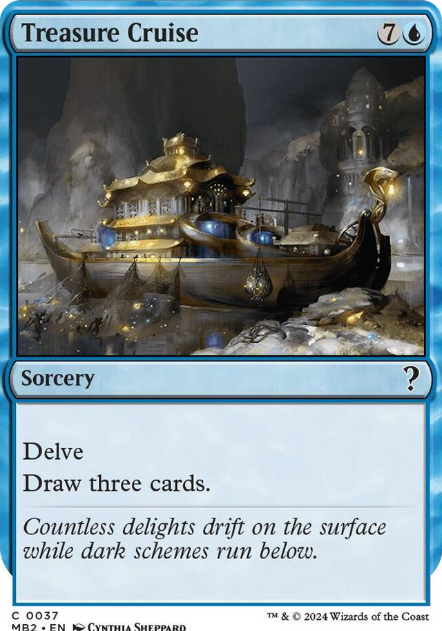 0037 Treasure Cruise (White Border) C Mystery Booster 2