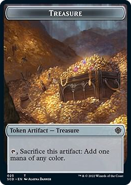 Treasure Double-Sided Token #25 T - Starter Commander Decks Pokemon card