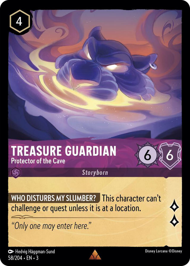 0058 Treasure Guardian - Protector of the Cave Rare Into the Inklands
