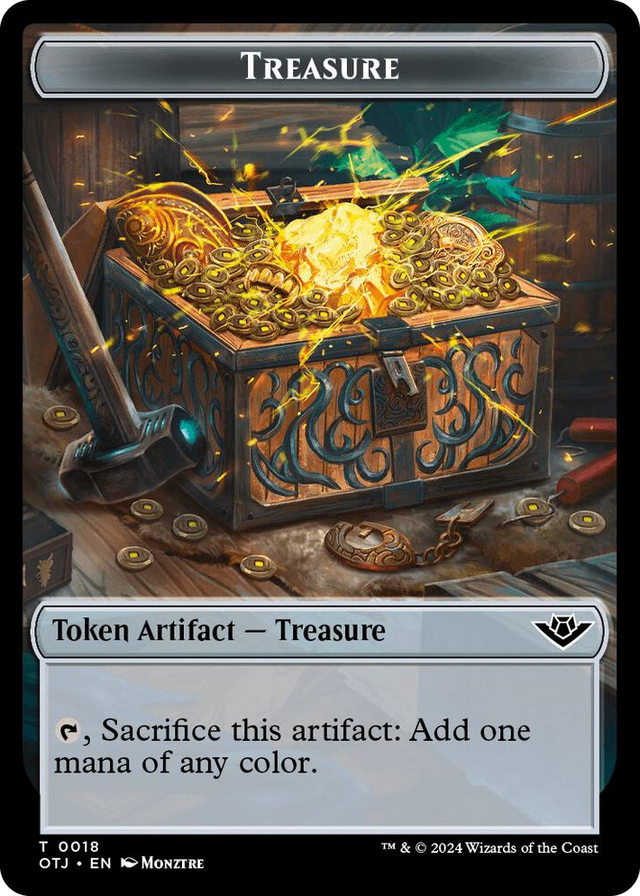 0018 Treasure // Map Double-Sided Token T Outlaws of Thunder Junction