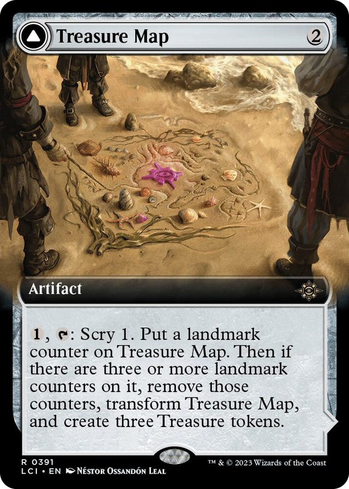 Treasure Map (Extended Art) #391 R - The Lost Caverns of Ixalan Pokemon card
