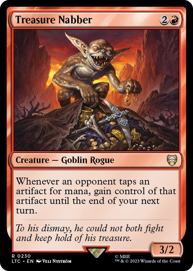 Treasure Nabber #230 R - Commander: The Lord of the Rings: Tales of Middle-earth Pokemon card