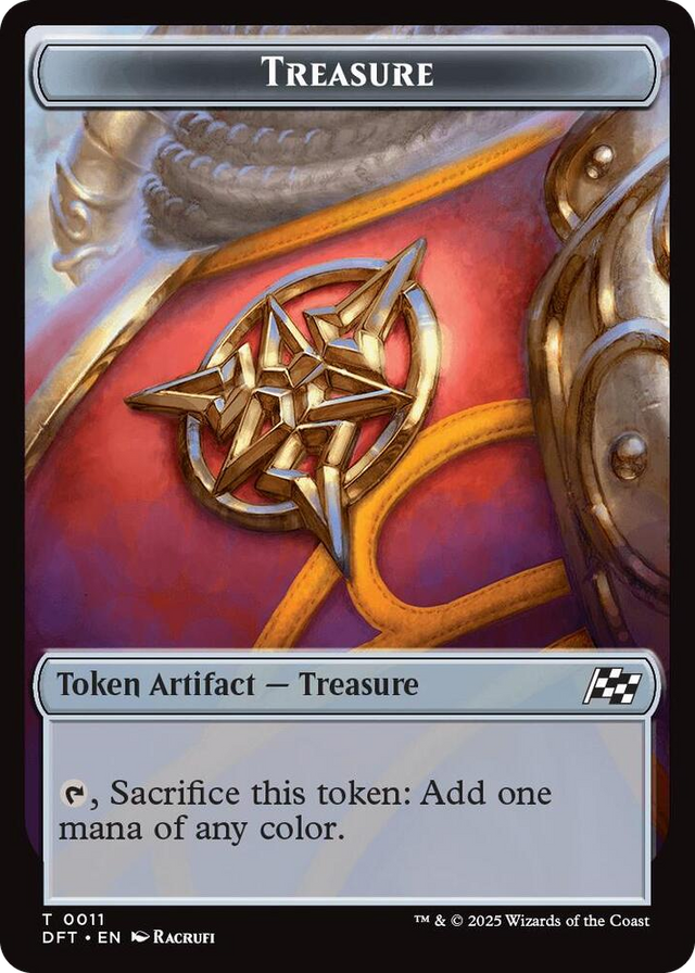 0011 Treasure // Pilot Double-Sided Token T Aetherdrift