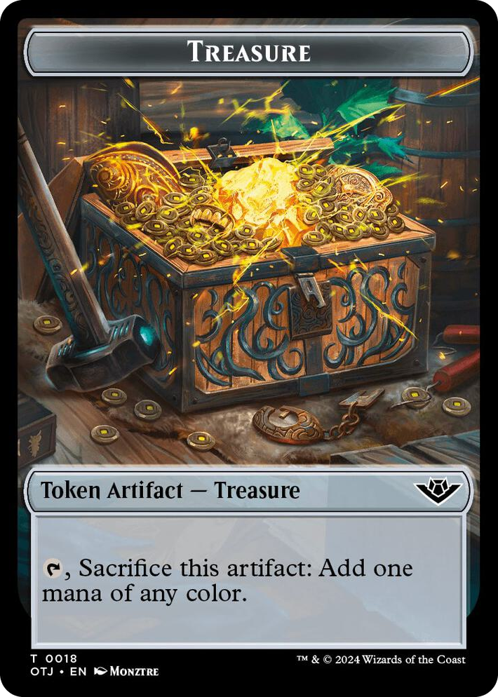 0018 Treasure // Plot Double-Sided Token T Outlaws of Thunder Junction