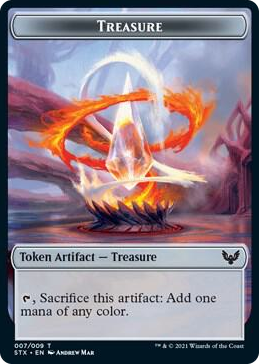 0007 Treasure Token T Strixhaven: School of Mages