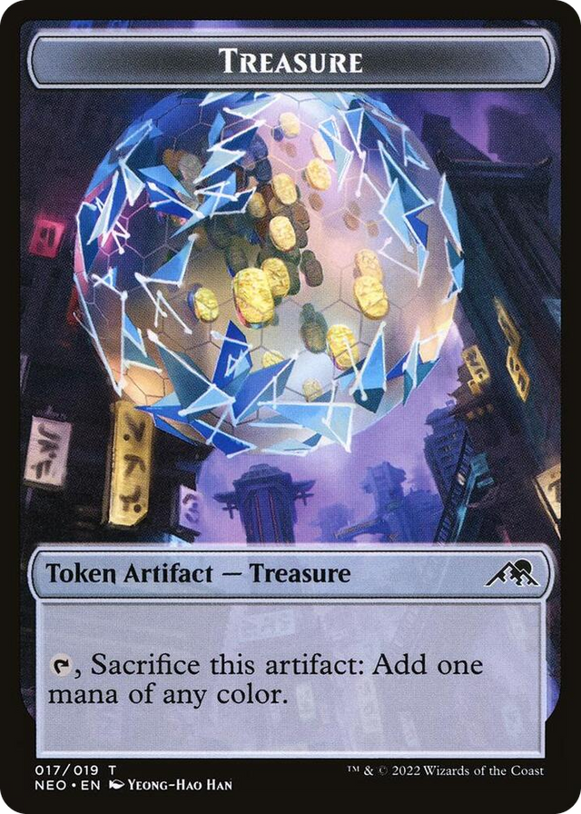 0017 Treasure Token T Kamigawa: Neon Dynasty