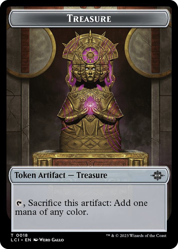 0018 Treasure Token T The Lost Caverns of Ixalan
