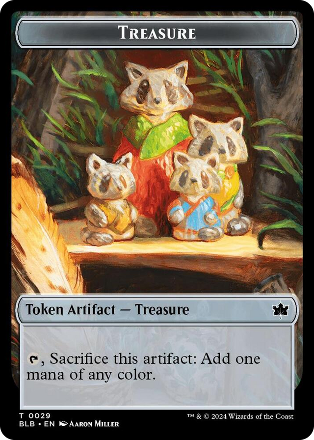 0029 Treasure Token T Bloomburrow