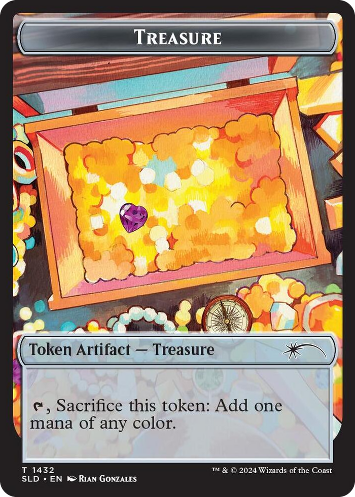 Treasure Token (1432) #1432 T - Secret Lair Drop Series Pokemon card