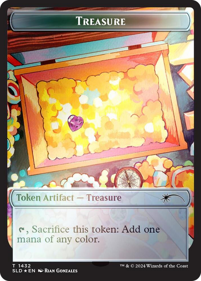 1432 Treasure Token (1432) (Rainbow Foil) T Secret Lair Drop Series