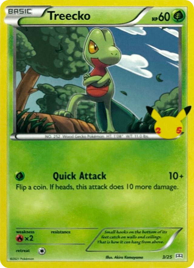 0003 Treecko Promo McDonald's 25th Anniversary Promos