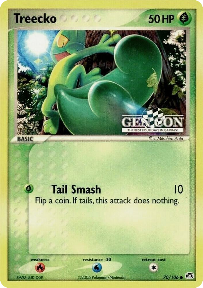 0070 Treecko - 70/106 (GEN CON) Promo Miscellaneous Cards & Products
