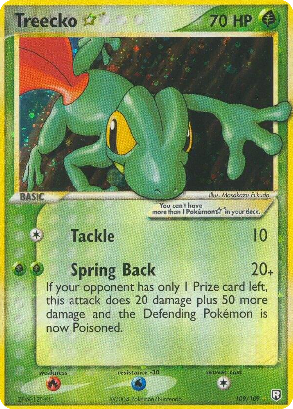 0109 Treecko Star Ultra Rare EX Team Rocket Returns