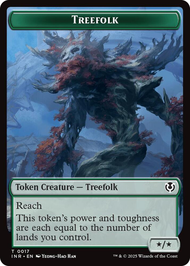 0017 Treefolk // Emblem - Wrenn and Seven Double-Sided Token T Innistrad Remastered