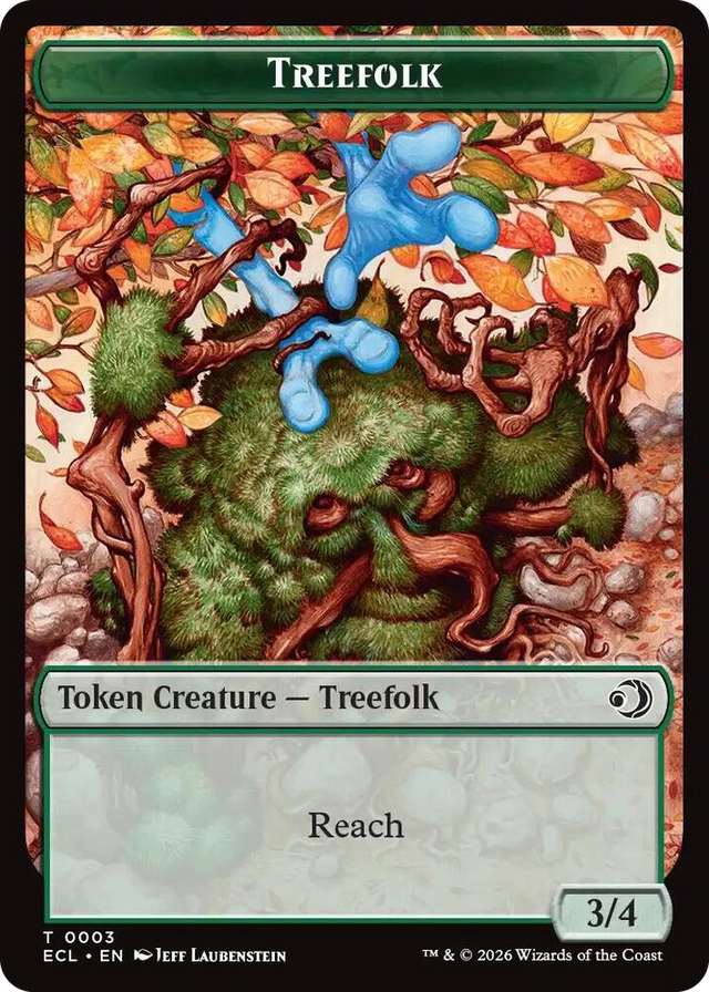 0003 Treefolk // Goblin Double-Sided Token T Lorwyn Eclipsed